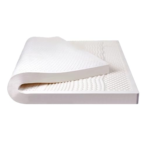 Natürliche Latex-Doppelmatratze Faltmatratze mit Rücksprungsperre mittelstark ergonomisches 7-Zonen-Design in voller Größe mit Bezug weiß Natürliche Latex-Doppelmatratze Faltmatratze mit Rücksprungsperre mittelstark ergonomisches 7-Zonen-Design in voller Größe mit Bezug weiß von Generic