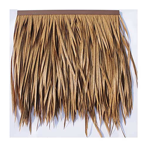 Natürliche Simulation Stroh Fliese Dach Haar Gras Pavillon Promenade Kunstgras Dekorative Feuerfest Und Anti-Aging Fake Thatch Man-Made Thatch-0.5X0.5m(Yellow3,20pcs) von Generic
