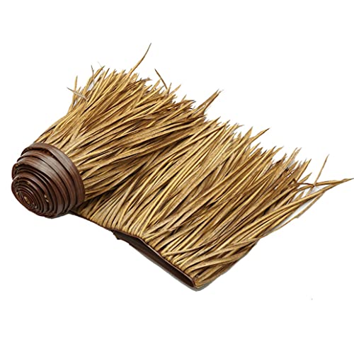 Natürliches Dach Thatch Roll Künstliche Grasdach Künstliche Strohfliesen Kunststoff Palmdach Paneele Gefälschte Strohdach Feuerfeste Strohhaus Strohhalm Holzhaus Pavillon(Yellow g,0.5x30m/1.64X98.4ft) Natürliches Dach Thatch Roll Künstliche Grasdach Künstliche Strohfliesen Kunststoff Palmdach Paneele Gefälschte Strohdach Feuerfeste Strohhaus Strohhalm Holzhaus Pavillon(Yellow g,0.5x30m/1.64X98.4ft) von Generic