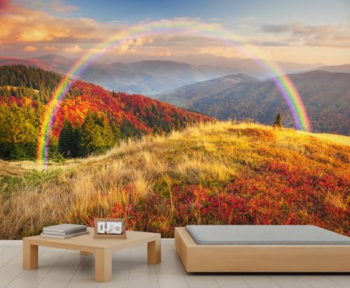 Natur Landschafts Tapete Herbstberg Individuelle Tapete Bunte Vegetation Wandbilder Berghimmel Regenbogen Schlafzimmer Wandpapier Wandbild für Wohnzimmer Schlafzimmer Kinderzimmer Poster Natur Landschafts Tapete Herbstberg Individuelle Tapete Bunte Vegetation Wandbilder Berghimmel Regenbogen Schlafzimmer Wandpapier Wandbild für Wohnzimmer Schlafzimmer Kinderzimmer Poster von Generic
