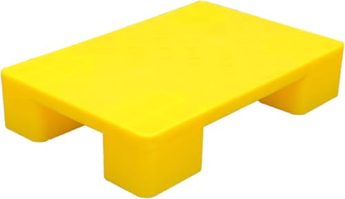 Nestbare Polyethylenpaletten, Bodenpalette, Kunststoffpalette Für Restaurantküchen, Geschäfte, Supermarkt, Kellerlager, Lager, Yellow, 60x40x12cm von Generic