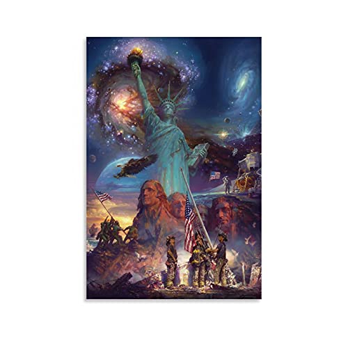 New York Poster-Freiheitsstatue Poster & Kunstdrucke-Skyline Bei Sonnenuntergang Plakat | Bild, 1-Teilig Wandbild Poster Kunstdruck Als Leinwandbild (B (Unframed),20x30inch(50x75cm)) von Generic