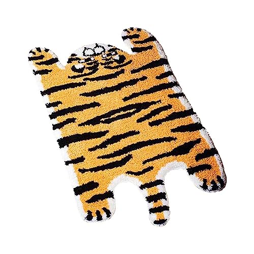 Niedliche weiche Tiger geformte Tiere Badematte Bereich Teppich für Schlafzimmer Badezimmer Teppich Bequem Bad Kinder Weiche Boden und von Generic