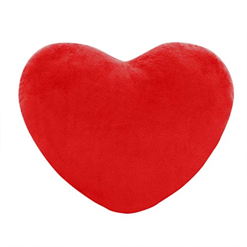 2024 Niedliche herzförmige Liebeskissen, Valentinstag Herzkissen, Sofa Wohnzimmer Schlafzimmer (30 cm, Rot) von Generic