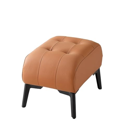 Niedriger Fußhocker - Fußhocker aus Kunstleder mit gepolsterter Sitzfläche, Stabiler Fußhocker für Sofa/Schlafzimmer/Eingangsbereich, kann als Schuhhocker verwendet Werden(32x40x28cm) von Generic
