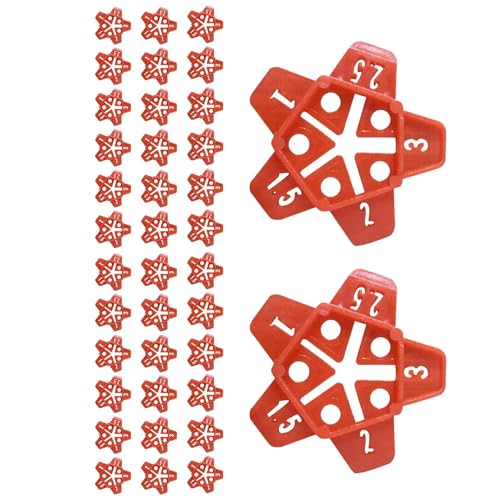 Nivelliergerät für Wandfliesen, 50 Stück, vielseitig verwendbar, für Badezimmer, Küche, Wohnzimmer, Wand Nivelliergerät für Wandfliesen, 50 Stück, vielseitig verwendbar, für Badezimmer, Küche, Wohnzimmer, Wand von Generic