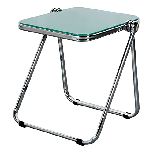 Nordic Faltbare Beistelltisch Mittelalterliches Design Kleine Couchtisch Ecke Akzent Tisch für Wohnzimmer Acryl Nachttisch Platz Endtisch Kompakt & Stilvolle Wohnmöbel von Generic
