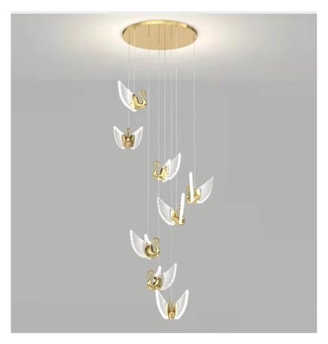 Nordic LED Swan Pendelleuchten Luxus Kreative Beleuchtung Nachttischlampe Design Restaurant Staise Leuchten von Generic