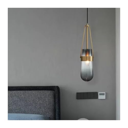 Nordic Minimalist Wassertropfen Glas Einzelkopf Küchentischlampe Kreative Persönlichkeit Designer Licht Luxus Pendelleuchte von Generic