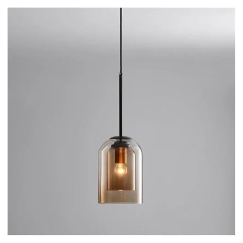 , Nordic Modern Minimalist Restaurant Glas Kleine Schlafzimmer Nachttisch Hängende Linie Raumdekoration Doppel Pendelleuchten , Nordic Modern Minimalist Restaurant Glas Kleine Schlafzimmer Nachttisch Hängende Linie Raumdekoration Doppel Pendelleuchten von Generic