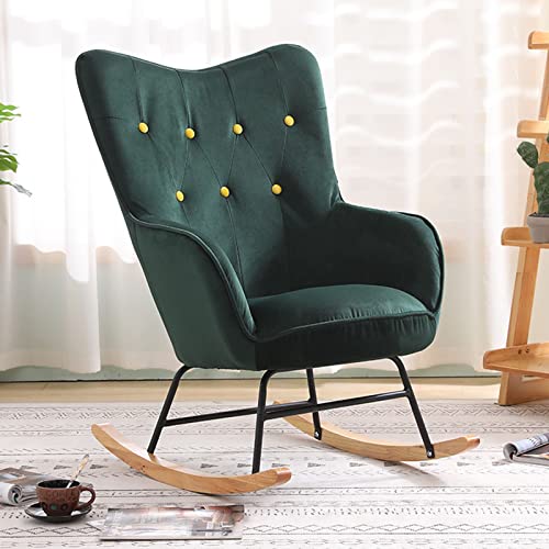 Nordic Schaukelstuhl, Relaxsessel, Sofa Relaxsessel, Mode, Verandastuhl, Schaukelstuhl, Hochelastischer Sessel, Hohe Belastbarkeit, Einfache Montage, Für Salon, Schlafzimmer, Heimgebra, Blue von Generic