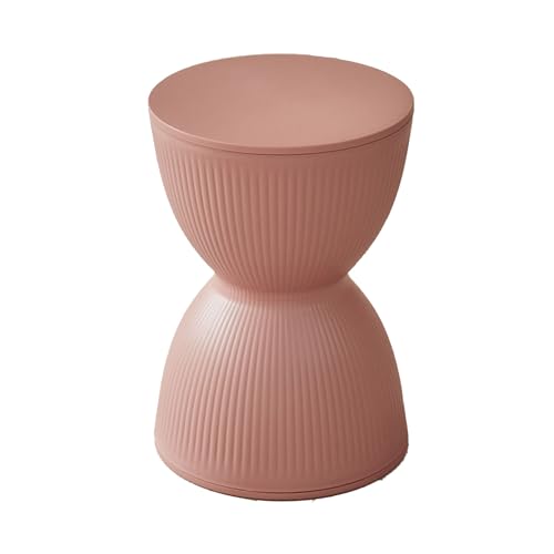 Nordischer Kreativer Ankleidehocker, Beweglicher Schuhwechselhocker an Der Tür, Verdicktes PP-Material, Geringer Platzbedarf, Geeignet for Kleine Wohnungen, Arbeitszimmer und Schlafzimmer(Pink) von Generic