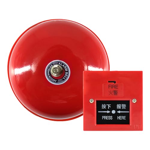 Notfallalarm Metall -Feuerkontrolle Feuerwache Sirene interne Streik Alarmglocke for Zuhause oder Büro Notfallalarm Metall -Feuerkontrolle Feuerwache Sirene interne Streik Alarmglocke for Zuhause oder Büro von Generic