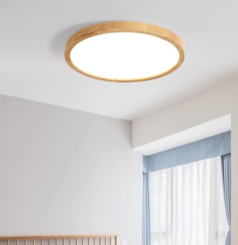 Ø30cm Holz Deckenleuchte Led Flur Balkon 18w Weißes Licht 6000k Rund Moderne Lampe Ultra Slim Badezimmer Schlafzimmer Küche Wohnzimmer Balkon Anbauleuchte Acryl Deckenleuchte Ø30cm Holz Deckenleuchte Led Flur Balkon 18w Weißes Licht 6000k Rund Moderne Lampe Ultra Slim Badezimmer Schlafzimmer Küche Wohnzimmer Balkon Anbauleuchte Acryl Deckenleuchte von Generic