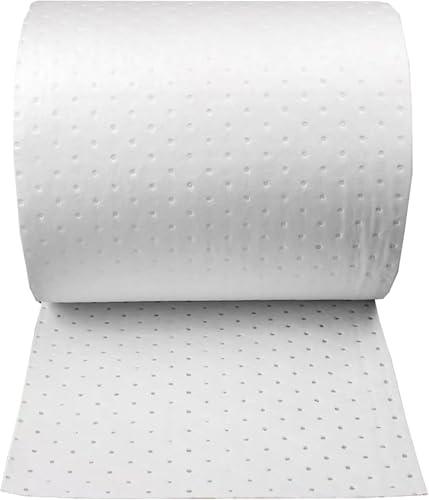 Ölabsorbierendes Pad, Ölteppichmatten, Rollen, Nur Öl Und Kraftstoff, Absorbierende Matten, Bleche Für Werkstätten, Fabriken, Garagen, White, 2mm-0.4x50m roll von Generic