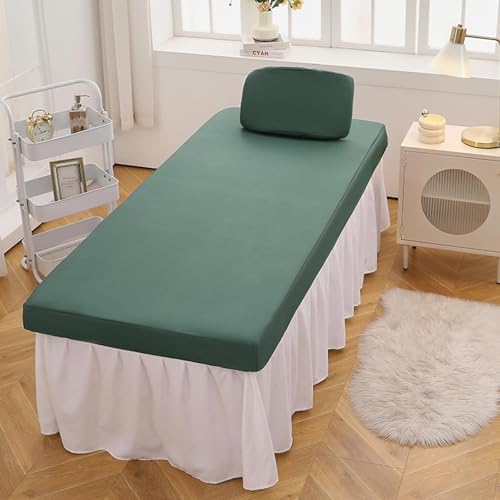 Ölresistenter Bezug für Massageliege, Wasserdicht Massagelaken mit Loch, Waschbar Massageliege Überzug für Kosmetik-Tische und Therapie-Bänke Dark Green 75x190cm Ölresistenter Bezug für Massageliege, Wasserdicht Massagelaken mit Loch, Waschbar Massageliege Überzug für Kosmetik-Tische und Therapie-Bänke Dark Green 75x190cm von Generic