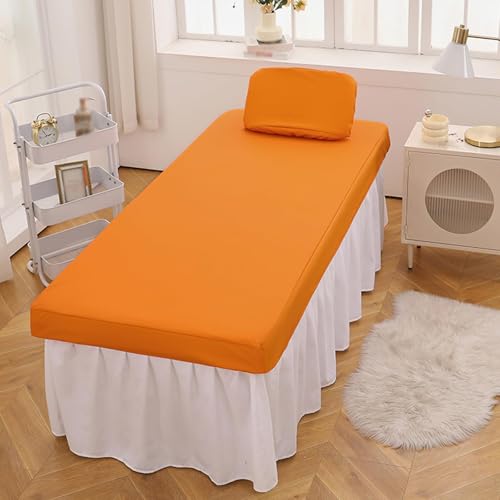 Ölresistenter Bezug für Massageliege, Wasserdicht Massagelaken mit Loch, Waschbar Massageliege Überzug für Kosmetik-Tische und Therapie-Bänke Orange 75x190cm Ölresistenter Bezug für Massageliege, Wasserdicht Massagelaken mit Loch, Waschbar Massageliege Überzug für Kosmetik-Tische und Therapie-Bänke Orange 75x190cm von Generic