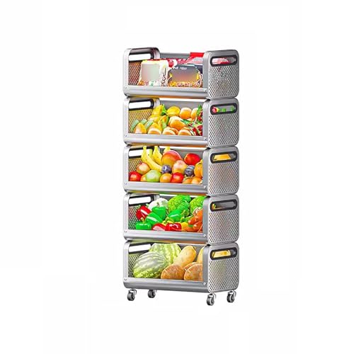 Obst Gemüseregal Organizer Supermarkt-Obst- und Gemüse-Ausstellungsregal, Supermarkt-Regal, Ausstellungsständer, Supermarkt-Snack-Regal mit Geländer, Hochleistungs-Supermarkt-Aufbewahrungsor Obst Gemüseregal Organizer Supermarkt-Obst- und Gemüse-Ausstellungsregal, Supermarkt-Regal, Ausstellungsständer, Supermarkt-Snack-Regal mit Geländer, Hochleistungs-Supermarkt-Aufbewahrungsor von Generic
