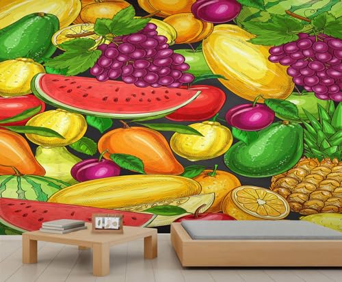 Obst Wandbild Wassermelone Trauben Zitrone Tapete Wandbilder Mango Ananas Tapete Buntes Obst Schlafzimmer Tapete für Büro Wohnzimmer Schlafzimmer Tv Hintergrund Wandbild 400 X 280 cm Obst Wandbild Wassermelone Trauben Zitrone Tapete Wandbilder Mango Ananas Tapete Buntes Obst Schlafzimmer Tapete für Büro Wohnzimmer Schlafzimmer Tv Hintergrund Wandbild 400 X 280 cm von Generic