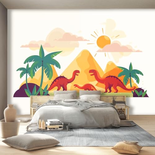 Orange Grün Fototapete 400 x 280 cm Cartoon Vulkan Tiere Dinosaurier Thema Wandbild Wohnzimmer Schlafzimmer Wandtapete, Vlies Tapete UV-Beständig Geruchsfrei Montagefertig Orange Grün Fototapete 400 x 280 cm Cartoon Vulkan Tiere Dinosaurier Thema Wandbild Wohnzimmer Schlafzimmer Wandtapete, Vlies Tapete UV-Beständig Geruchsfrei Montagefertig von Generic