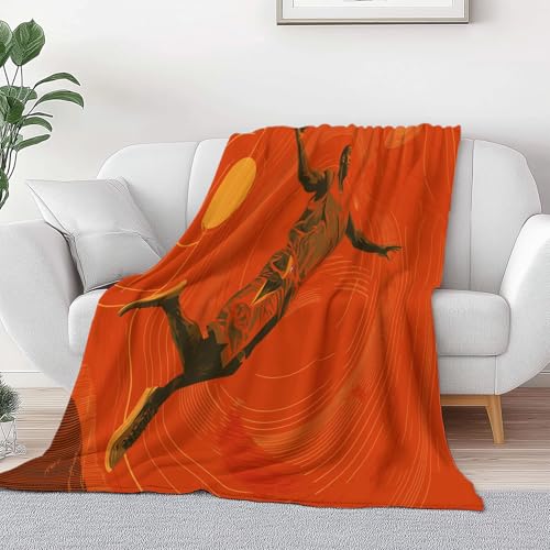 Orangerot Bedruckte Kuscheldecke Für Kinder Jungen Mädchen Erwachsene, Ultraweicher Flauschiger Retro Basketballspieler Streifen Fuzzy Flanell Decke Für Schlafsofa Couch 180 x 220 cm Orangerot Bedruckte Kuscheldecke Für Kinder Jungen Mädchen Erwachsene, Ultraweicher Flauschiger Retro Basketballspieler Streifen Fuzzy Flanell Decke Für Schlafsofa Couch 180 x 220 cm von Generic