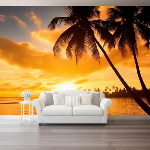 Orientalisch Pflanzen Blumen Fototapete Orange Sonnenuntergang 400 x 280 cm, Wandbild Fototapete für Wohnzimmer Schlafzimmer Wandtapete Vlies Tapete UV-Beständig Montagefertig Orientalisch Pflanzen Blumen Fototapete Orange Sonnenuntergang 400 x 280 cm, Wandbild Fototapete für Wohnzimmer Schlafzimmer Wandtapete Vlies Tapete UV-Beständig Montagefertig von Generic