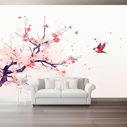 Orientalische Blumen Und Vögel Vlies Fototapete 400 X 280 Cm Rosa Blüten Fliegende Vögel - 3D Effekt Fototapeten Vliestapete Xxl Wandtapete Motivtapeten Wanddekoration Wohnzimmer Schlafzimmer Orientalische Blumen Und Vögel Vlies Fototapete 400 X 280 Cm Rosa Blüten Fliegende Vögel - 3D Effekt Fototapeten Vliestapete Xxl Wandtapete Motivtapeten Wanddekoration Wohnzimmer Schlafzimmer von Generic