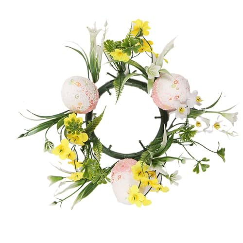 Osterkerzenringe, Osterkerzenringe, kleine Kerzenringe für Säulen, Frühlingskerzenringe, künstliche Osterkerzenhalter, Bo-Kränze von Generic