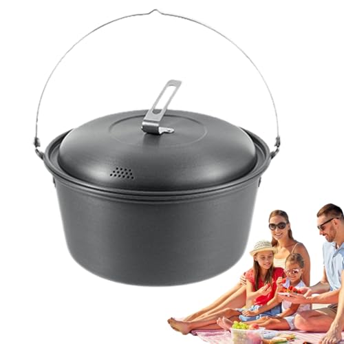 Outdoor Dampftopf – Outdoor Suppentopf Set, 4,5 l tragbarer leichter Antihaft- | Leichtes Antihaft-Kochgeschirr für Mahlzeiten im Freien für Reis, kleine von Generic