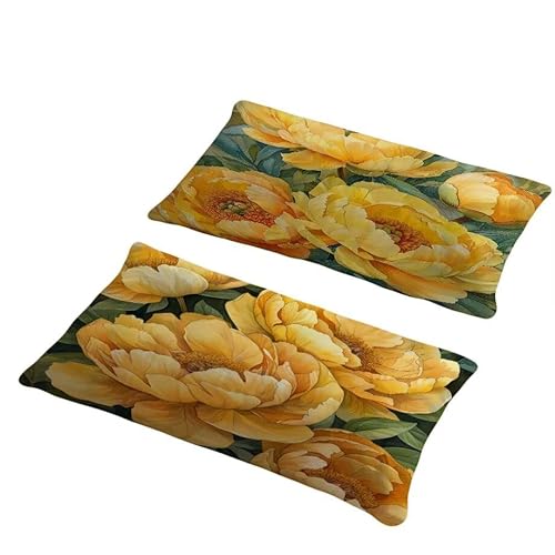Outdoor Kissen Gelb Kissenbezug 70x90 cm Kissenbezüge Rose Sofakissen 2er Set Kissenhülle Samt Dekokissen mit ReißVerschluss, Wetterfest Kissenbezug für Deko Wohnzimmer Garten Bett Couch Zuhause w-22 Outdoor Kissen Gelb Kissenbezug 70x90 cm Kissenbezüge Rose Sofakissen 2er Set Kissenhülle Samt Dekokissen mit ReißVerschluss, Wetterfest Kissenbezug für Deko Wohnzimmer Garten Bett Couch Zuhause w-22 von Generic