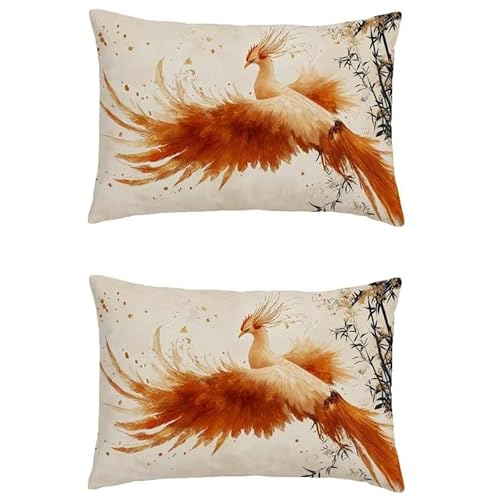 Outdoor Kissen Wetterfest Phoenix Kissenbezug 50x60cm Große Rechteckig Kissen Herbst Double Sided Printing Zierkissenbezüge Leinen Couch 2er Set Kissenbezüge für Wohnzimmer Herbst Balkon Deko l-m215 Outdoor Kissen Wetterfest Phoenix Kissenbezug 50x60cm Große Rechteckig Kissen Herbst Double Sided Printing Zierkissenbezüge Leinen Couch 2er Set Kissenbezüge für Wohnzimmer Herbst Balkon Deko l-m215 von Generic