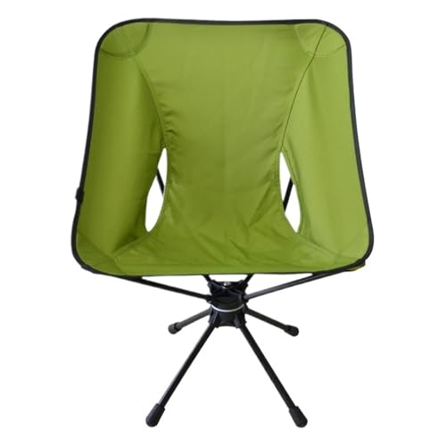 Outdoor Klappstuhl Drehbarer tragbarer ultraleichter Camping-Angelstuhl Kleine Bank Freizeit-Rückenlehne Strandstuhl von Generic