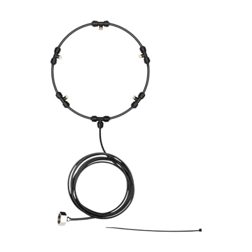 Outdoor -Nebel -Lüfter -Kit -Kühlsystem Wasser Mister Spray Tube für Garten, Durchmesser 40cm von HuadaXtai
