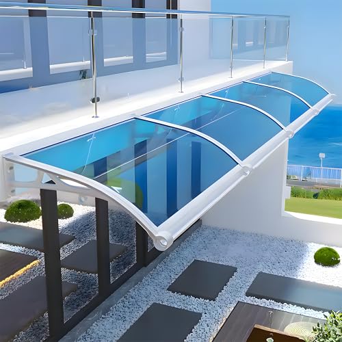 Outdoor Patio Door Canopy Awning with Aluminum Bracket UV Rain and Snow Protection for Front Door and Windows von Generic