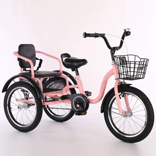 Outdoor Sport Dreirad Fahrräder Für Kinder Jungen Mädchen, Dreirad 16 18 Zoll 3 Rad Fahrräder Cruise Fahrräder Komfortabler Zweisitzer, Praktisches Griffdesign Outdoor Sport Dreirad Fahrräder Für Kinder Jungen Mädchen, Dreirad 16 18 Zoll 3 Rad Fahrräder Cruise Fahrräder Komfortabler Zweisitzer, Praktisches Griffdesign von Generic