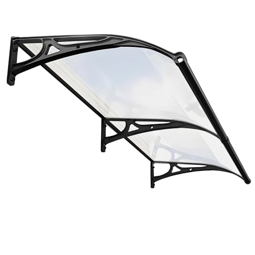 Outdoor Window Door Canopy Awning Polycarbonate UV Rain Snow Protection for Porch Patio Deck Sun Shutter Outdoor von Generic