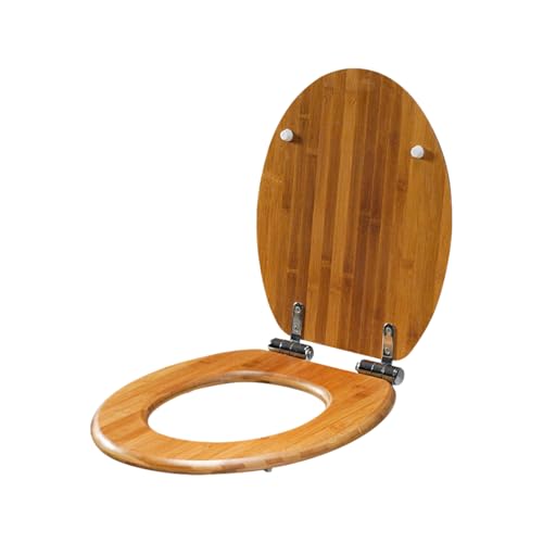 Ovale Sitzabdeckung – verlängertes Halbschloss, Anti-PINCH-Design | WC-Sitz mit Edelstahlscharnieren Ovale Sitzabdeckung – verlängertes Halbschloss, Anti-PINCH-Design | WC-Sitz mit Edelstahlscharnieren von Generic