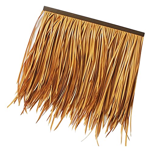 PE Simulation Thatch Tile Dach Kunststoff Fell Gras Künstliche Stroh PVC Fake Thatch Bauernhof Weingut Langlebig Für Die Dekoration Pavillon Villa Dach 0.5X0.5m(1.64X1.64ft)(Yellow a,1pcs) von Generic