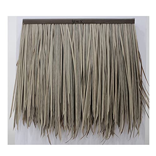 PE Simulation Thatch Tile Roof Plastic Fur Grass Artificial Straw PVC Fake Thatch Farm Winery Wooden House Gazebo For Hawaiian Feel Bar Seaside Man-Made Thatch(Yellow e,15pcs) von Generic