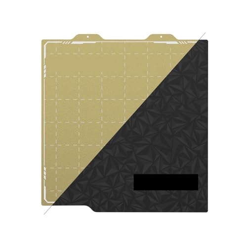 PEI 3D Druckplatte 256x256mm für Bambu Lab A1/P1P/P1S/X1/X1C/X1E 3D-Drucker, doppelseitige Federstahlplatte glatt + strukturiert, starke Haftung, 1 Stück(【A1mini】f 256 * 256) von Generic