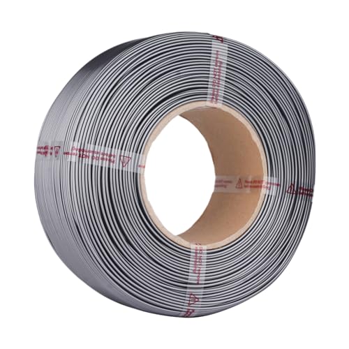 PETG -Filament 1,75 mm 3D -Druckerfilament hohe Zähigkeit einfach zu verwendend Clog Bubble Smooth Printing Experience für Prusa Ankermer Die meisten 3D -Drucker Black 1kg (Grau) von Generic