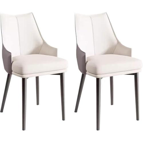 PU-Leder Esszimmerstühle 2er-Set, Moderne Küchenstühle, Gepolsterte Seitenstühle, Stühle mit Metallbeinen, Geeignet für Esszimmer, Wohnzimmer, Büro, Lounge PU-Leder Esszimmerstühle 2er-Set, Moderne Küchenstühle, Gepolsterte Seitenstühle, Stühle mit Metallbeinen, Geeignet für Esszimmer, Wohnzimmer, Büro, Lounge von Generic