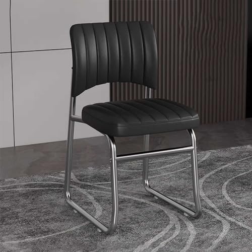 PU Padded Armless Office Desk Chair with Wide Seat and Ergonomic Design Mid Back Computer Task Chair for Home and Office Use Modern Vanity Chair in Black Color PU Padded Armless Office Desk Chair with Wide Seat and Ergonomic Design Mid Back Computer Task Chair for Home and Office Use Modern Vanity Chair in Black Color von Generic