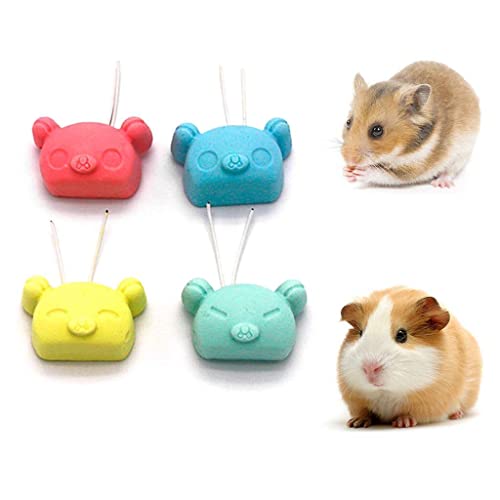 PULABO Haustier Zähne Schleifstein Schwein Form Mit Draht - Mineralstein Calcium Kauen Hängendes Käfig Spielzeug für Hamster Eichhörnchen Papagei Chinchilla Meerschweinchen Kaninchen, 1PC Zufällige F PULABO Haustier Zähne Schleifstein Schwein Form Mit Draht - Mineralstein Calcium Kauen Hängendes Käfig Spielzeug für Hamster Eichhörnchen Papagei Chinchilla Meerschweinchen Kaninchen, 1PC Zufällige F von Generic