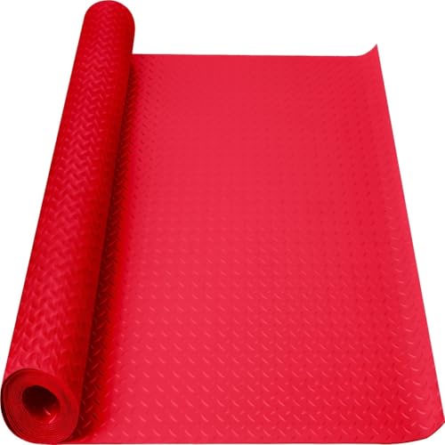 PVC-Bodenmatten, Gummimatte für Garage, Lager, Fitnessstudios, Boote, Pickups, Rot, 0,8 x 18 m PVC-Bodenmatten, Gummimatte für Garage, Lager, Fitnessstudios, Boote, Pickups, Rot, 0,8 x 18 m von Generic