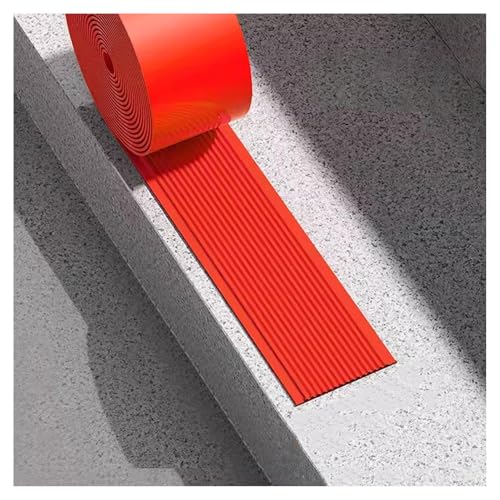 PVC-Bodenübergangsstreifen, Breite 3–10 cm, selbstklebende Bodenbelag, für sicheren Schutz und Dekoration, 10 m, Rot, 5 cm PVC-Bodenübergangsstreifen, Breite 3–10 cm, selbstklebende Bodenbelag, für sicheren Schutz und Dekoration, 10 m, Rot, 5 cm von Generic