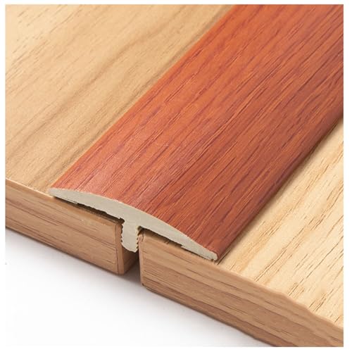 PVC Bodenübergangsstreifen Übergangsleiste Teppichkantenleiste Laminat Türleiste Bodenleiste – Breite: 43,0 Mm(Mahogany) von Generic