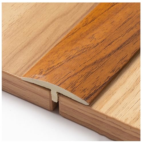 PVC Bodenübergangsstreifen Übergangsleiste Teppichkantenleiste Laminat Türleiste Bodenleiste – Breite: 43,0 Mm(Teak) von Generic