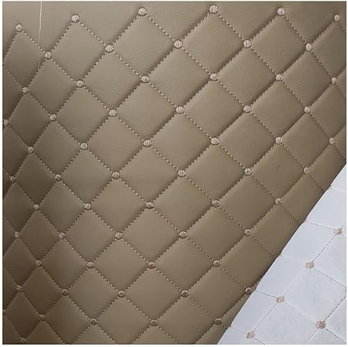 PVC Gesteppt Kunstleder Vinyl Schaum Rückseite Automobil Dachhimmel Möbel Polsterung DIY Projekte Wohnkultur Kissen Leinen Watte Stoff Leinwand Rücken, Beige, 1.6x4m PVC Gesteppt Kunstleder Vinyl Schaum Rückseite Automobil Dachhimmel Möbel Polsterung DIY Projekte Wohnkultur Kissen Leinen Watte Stoff Leinwand Rücken, Beige, 1.6x4m von Generic