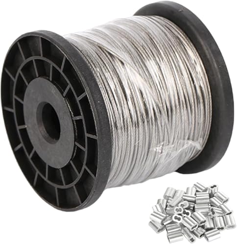 PVC-beschichtetes Drahtkabel Mit Aluminium-crimphülse Länge 200 M Durchmesser 0,4-0,8 Mm, Diameter 0.6Mm PVC-beschichtetes Drahtkabel Mit Aluminium-crimphülse Länge 200 M Durchmesser 0,4-0,8 Mm, Diameter 0.6Mm von Generic